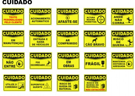 PLACAS DE SINALIZAÇÃO